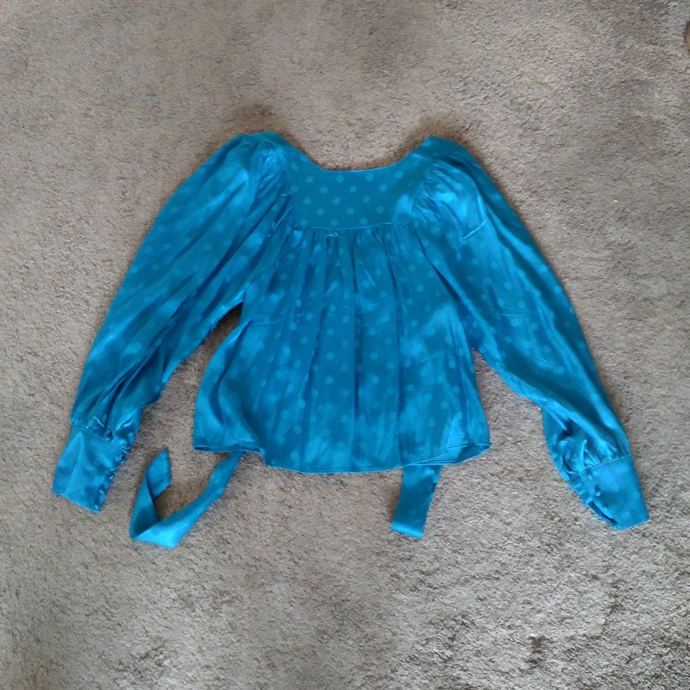 Royal blue blouse